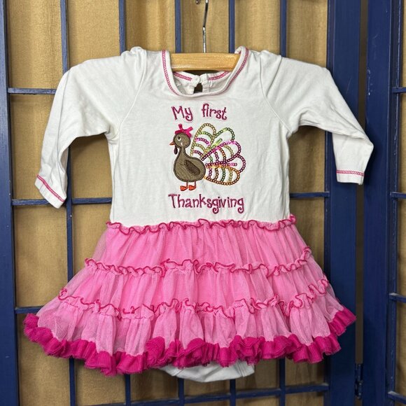 Koala Kids “My First Thanksgiving” Pink Tutu Dress – 6M - Picture 1 of 5